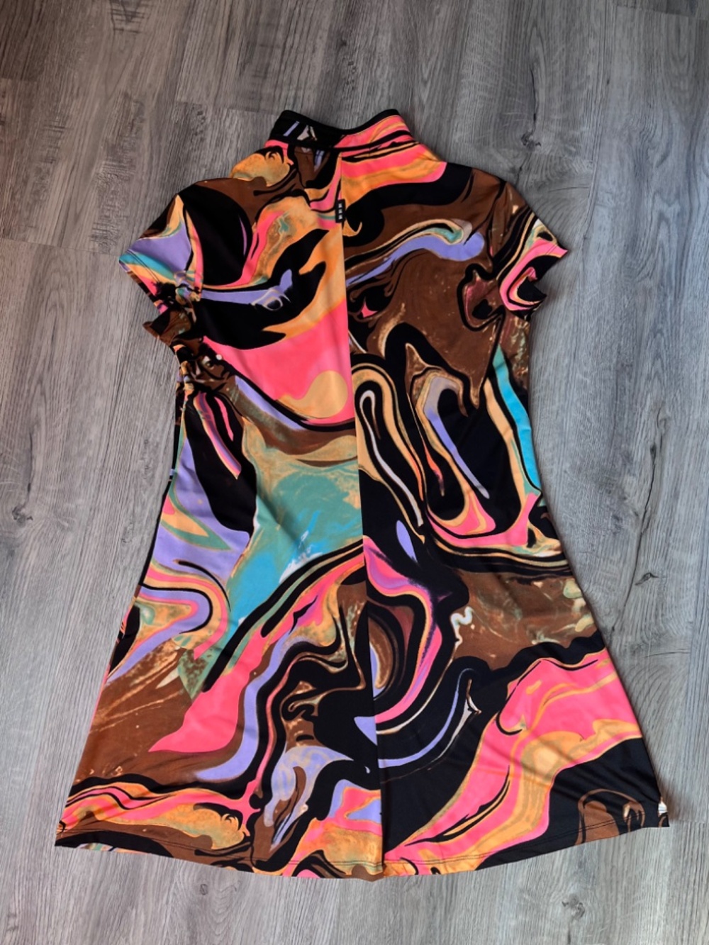 JAMIE SADOCK Stretch Athletic Casual Golf Dress Pocket Medium EUC⛳️ abstract - Picture 8 of 9